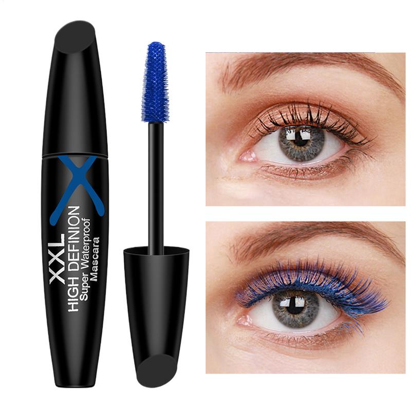 Waterproof Mascara Wand - Rímel azul para cílios volumizing rímel