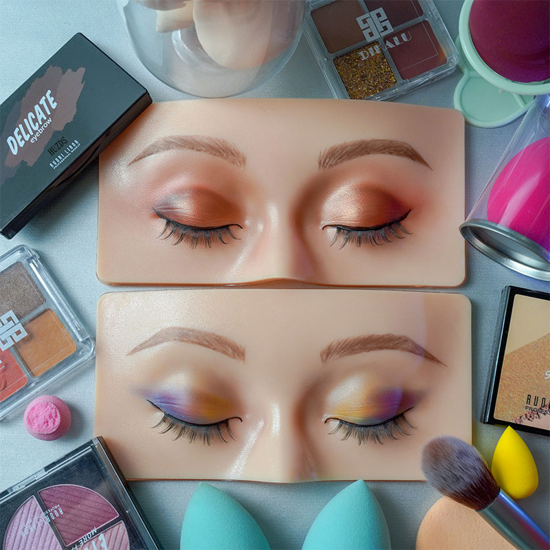 Beauty Makeup Academy - Placa de maquiagem reutilizável Silicone, Eye