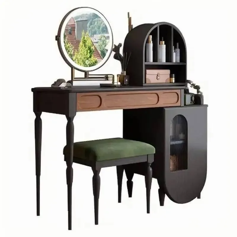 + organizador preto vaidade me - Beauty Makeup Vanity Set avaliação e preço