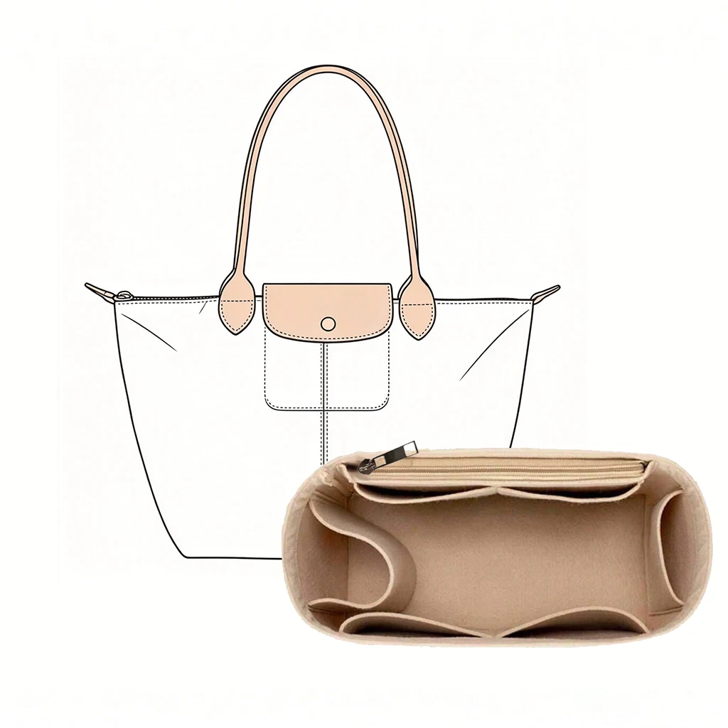 Organizador de Bolsa em Feltro - Beauty Makeup Women avaliação e preço