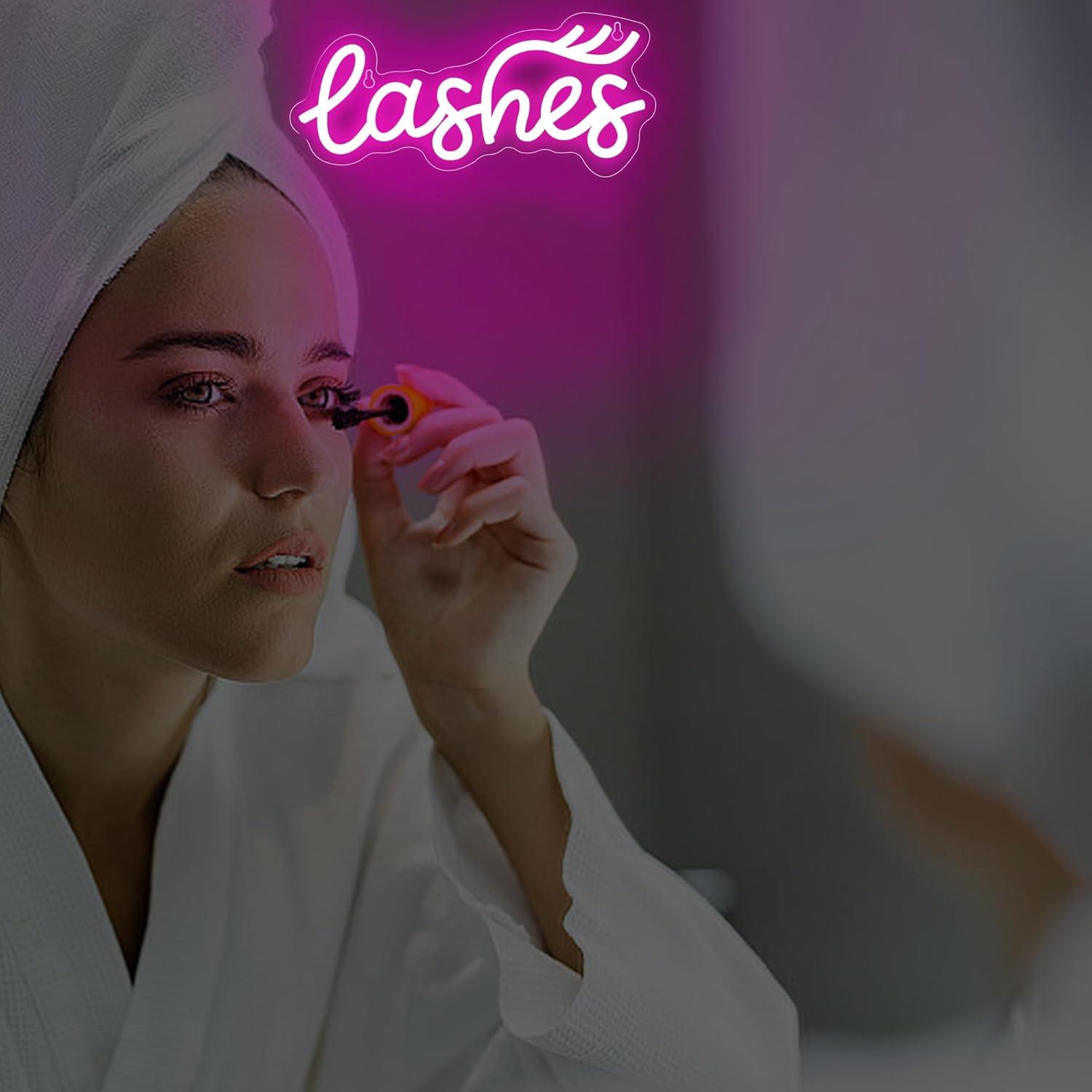 Letreiro de Neon para Cílios,  - Beauty No Makeup avaliação e preço